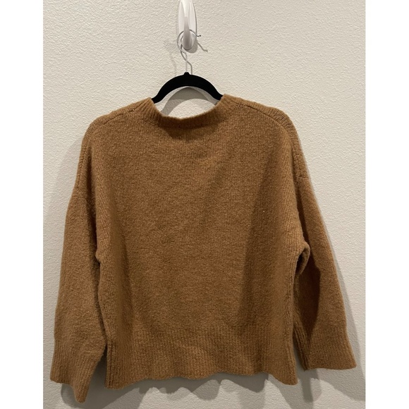ZARA Knit Camel Long Sleeve Sweater - Picture 3 of 3